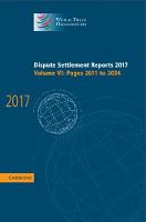 Dispute Settlement Reports 2017: Volume 6, Pages 2611 to 3034
