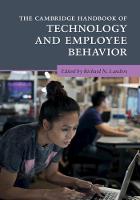Cambridge Handbook of Technology and Employee Behavior