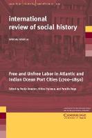 Free and Unfree Labor in Atlantic and Indian Ocean Port Cities (1700-1850)