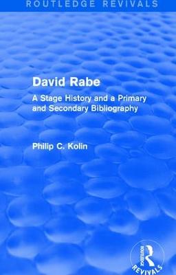 Routledge Revivals: David Rabe (1988)