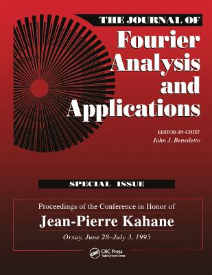 The Journal of Fourier Analysis and Applications Special Issue