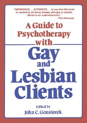 A Guide To Psychotherapy With Gay & Lesbian Clients,A