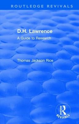 Routledge Revivals: D.H. Lawrence (1983)