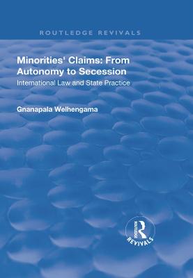 Minorities' Claims: From Autonomy to Secession