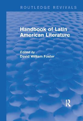 Handbook of Latin American Literature (Routledge Revivals)
