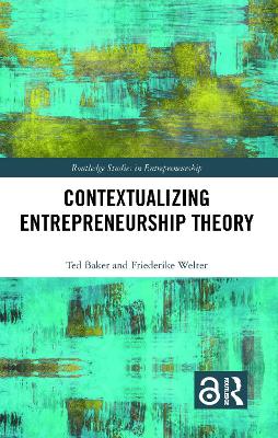 Imagem de capa do ebook Contextualizing Entrepreneurship Theory