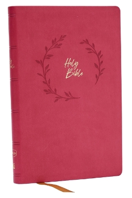 NKJV Holy Bible, Value Ultra Thinline, Pink Leathersoft, Red Letter, Comfort Print