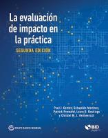 La evaluacion de impacto en la practica, Segunda edicion