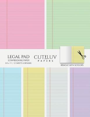 Legal Pad Collage Paper for Scrapbooking