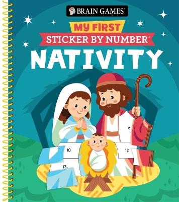 Brain Games - My First Sticker by Number: Nativity