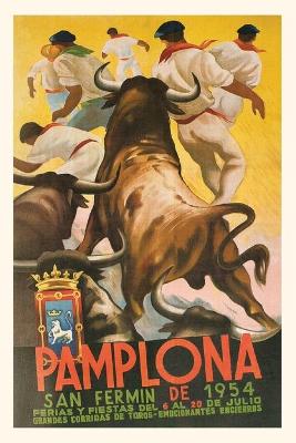 Vintage Journal Running of the Bulls, Pamplona, Spain