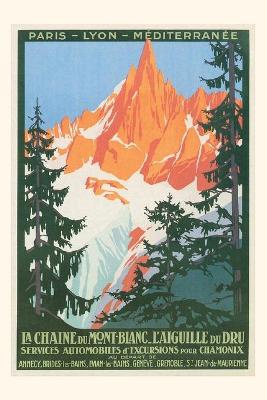 Vintage Journal French Alps Travel Poster