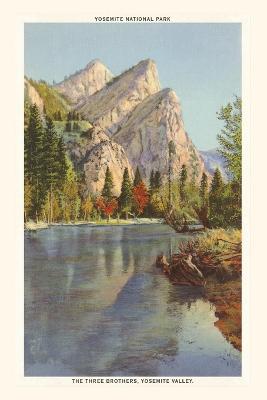 Vintage Journal Three Brothers Peaks, Yosemite, California