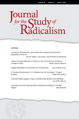 Journal for the Study of Radicalism 16, no. 1