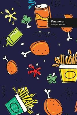 Passover Lifestyle Journal, Blank Write-in Notebook, Dotted Lines, Wide Ruled, Size (A5) 6 x 9 In (Blue)