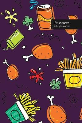 Passover Lifestyle Journal, Blank Write-in Notebook, Dotted Lines, Wide Ruled, Size (A5) 6 x 9 In (Purple)