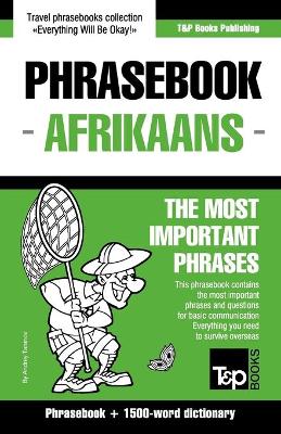 English-Afrikaans phrasebook and 1500-word dictionary
