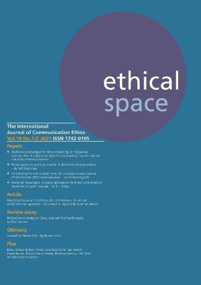 Ethical Space Vol.18 Issue 1/2