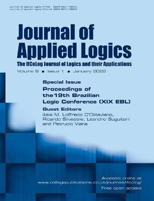 Journal of Applied Logics. The IfCoLog Journal of Logics and their Applications, Volume 9, Issue 1, January 2022. Special issue