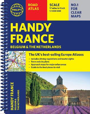 Philip's Handy Road Atlas France, Belgium and The Netherlands