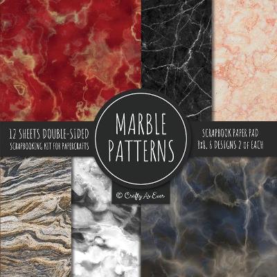 Marble Patterns Scrapbook Paper Pad 8x8 Scrapbooking Kit for Papercrafts, Cardmaking, Printmaking, DIY Crafts, Stationary Designs, Borders, Backgrounds