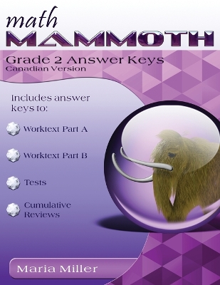 Math Mammoth Grade 2 Answer Keys, International Version (Canada)