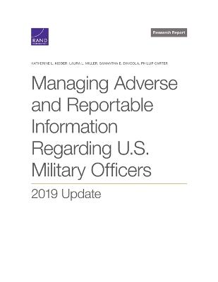 Managing Adverse and Reportable Information Regarding U.S. Military Officers