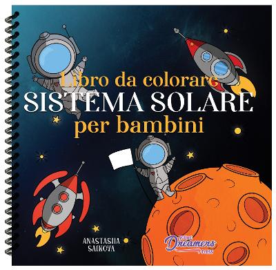 Libro da colorare sistema solare per bambini