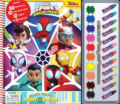 Marvel Spidey & Amaz Friends Deluxe Poster Paint & Color