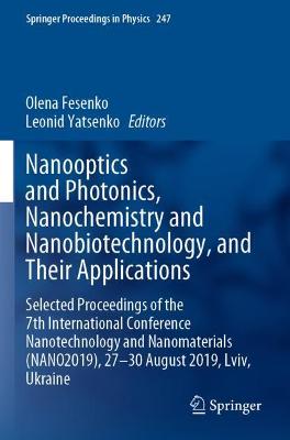 Nanooptics and Photonics, Nanochemistry and Nanobiotechnology, and  Their Applications