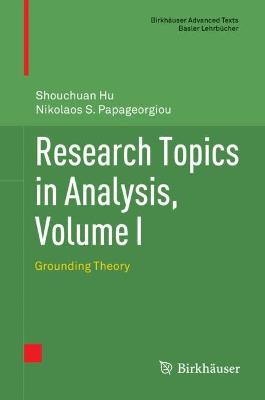 Research Topics in Analysis, Volume I