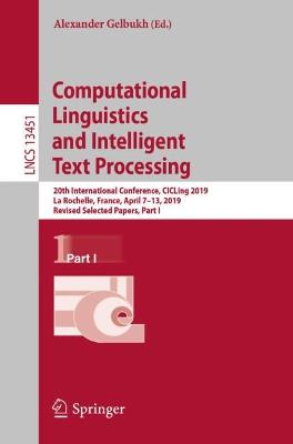 Computational Linguistics and Intelligent  Text Processing