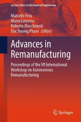 Advances in Remanufacturing