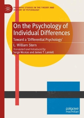 On the Psychology of Individual Differences