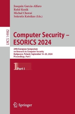 Computer Security - ESORICS 2024