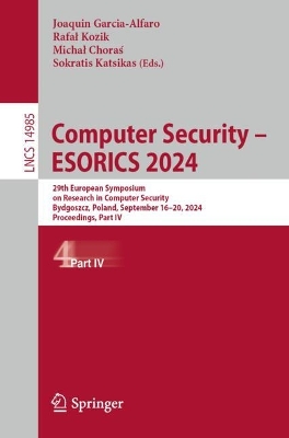 Computer Security - ESORICS 2024