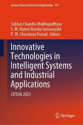 Innovative Technologies in Intelligent Systems and Industrial Applications