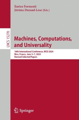 Machines, Computations, and Universality