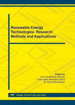 Renewable Energy Technologies: Research Methods and Applications