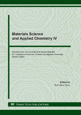 Materials Science and Applied Chemistry IV