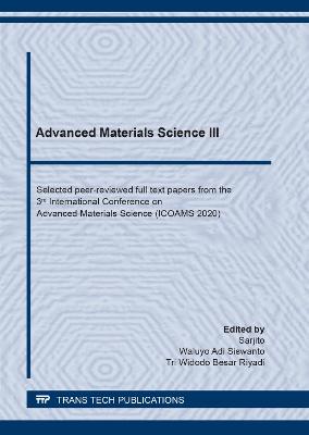 Advanced Materials Science III