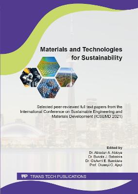 Materials and Technologies for Sustainability
