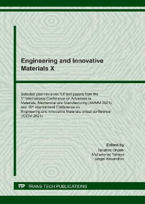 Engineering and Innovative Materials X