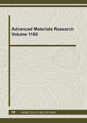 Advanced Materials Research Vol. 1165