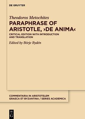 Paraphrase of Aristotle, >De anima<