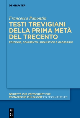 Testi trevigiani della prima meta del Trecento