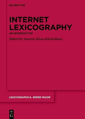 Internet Lexicography