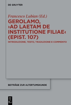 Gerolamo, >Ad Laetam de Institutione Filiae