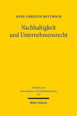 Nachhaltigkeit und Unternehmensrecht