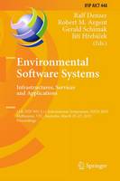 Environmental Software Systems. Infrastructures, Services and Applications